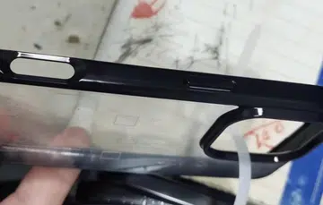 Purported Apple iPhone 16 Pro case that has a cutout for the capture button. (Image source: @SonnyDickson)