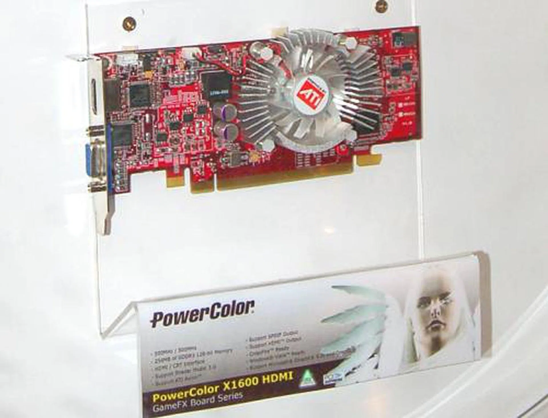 PowerColor also had an entry level X1300 that also comes with HDMI, though this board's secondary output is VGA.