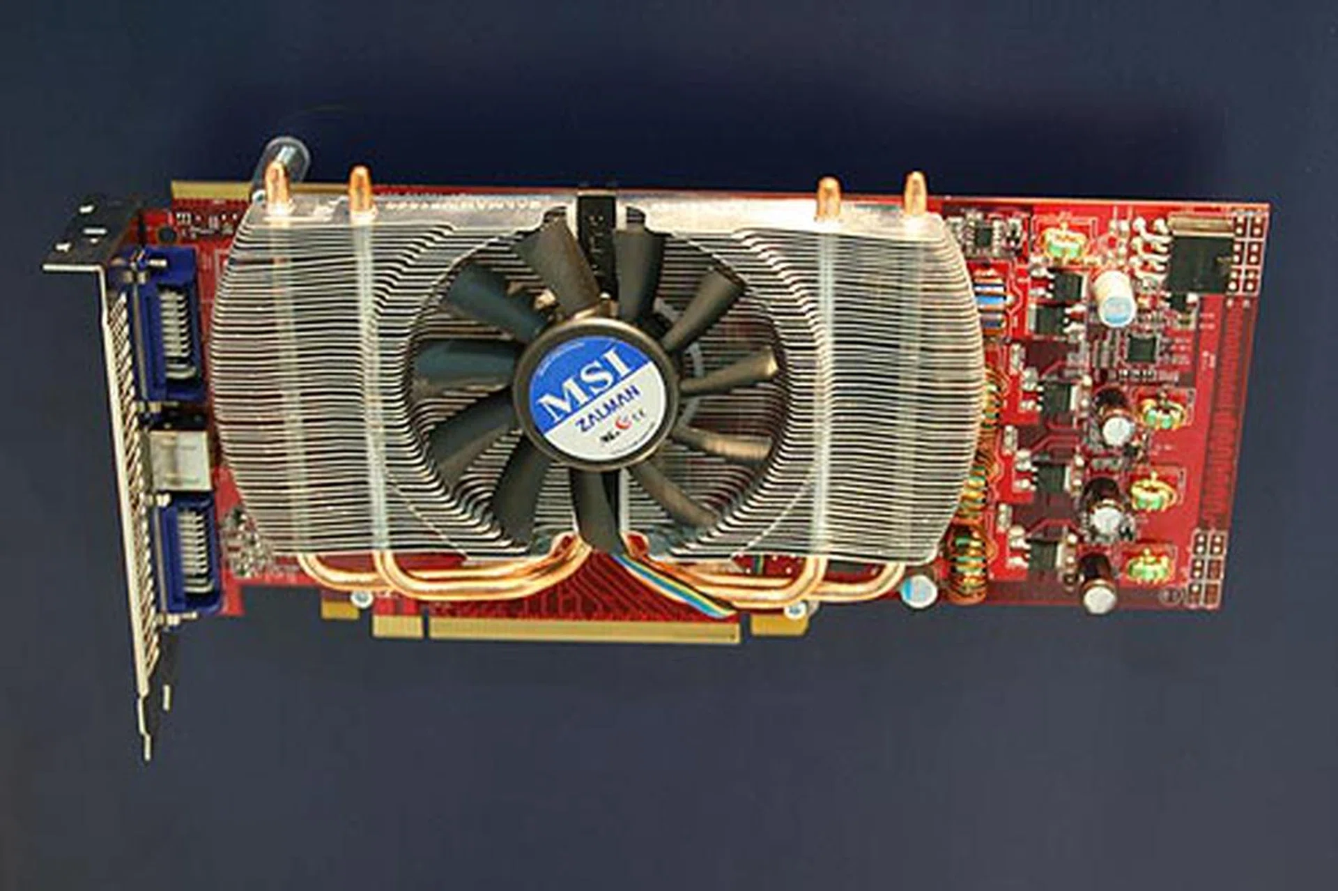  The new RX3850 Zilent 512M is based on the ATI Radeon HD 3850 GPU and it features a two-slot Zalman silent cooler.  