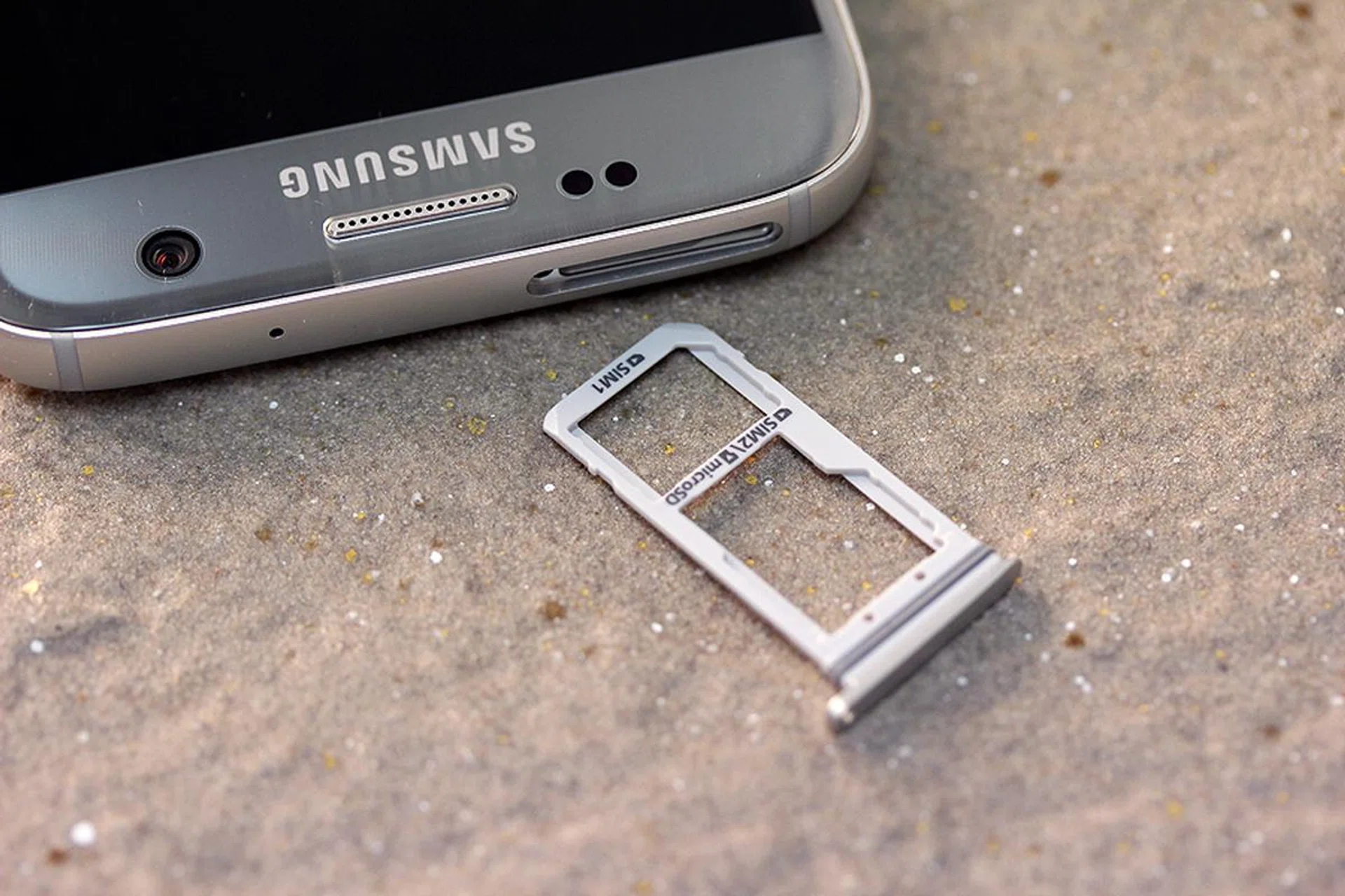 The card tray is a choice between two SIM cards, or one SIM and one microSD card.