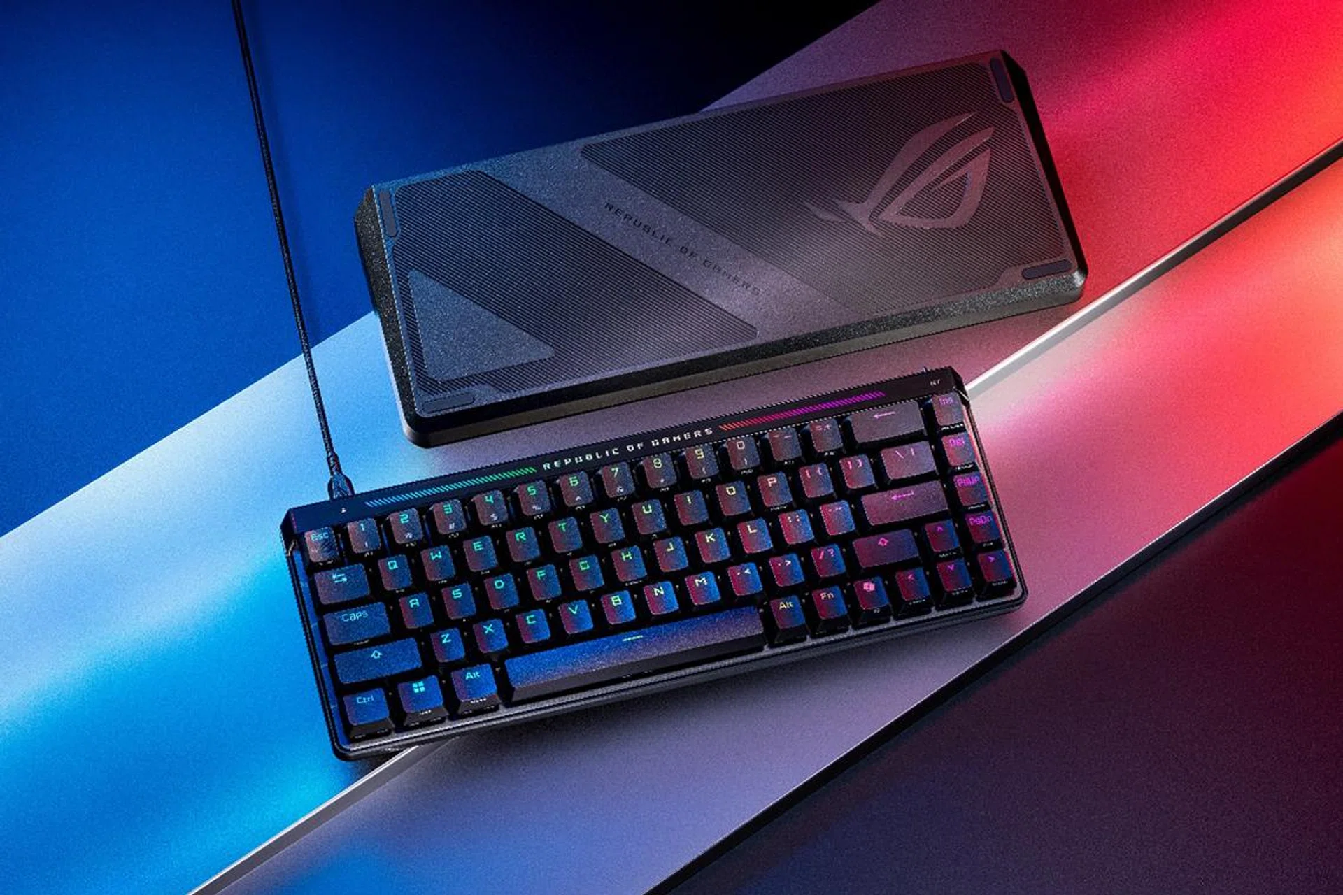 This is ROG's first keyboard to have hall effect switches. Photo: ROG