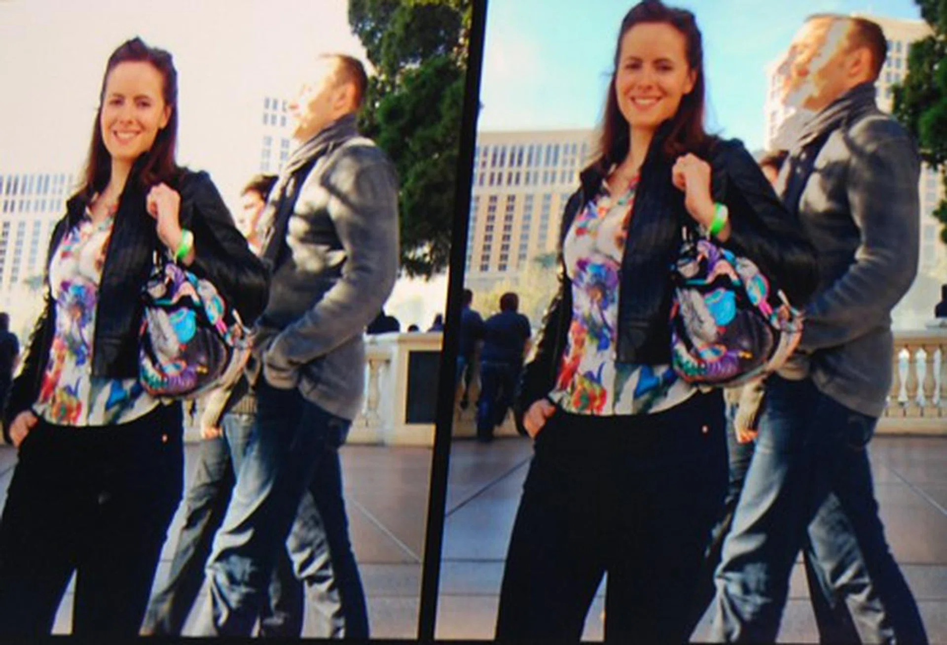 But what about a moving subject as seen in the background of the left photo here? The only option is to enable HDR option in advance but that won’t turn out fine either as seen by the right photo.