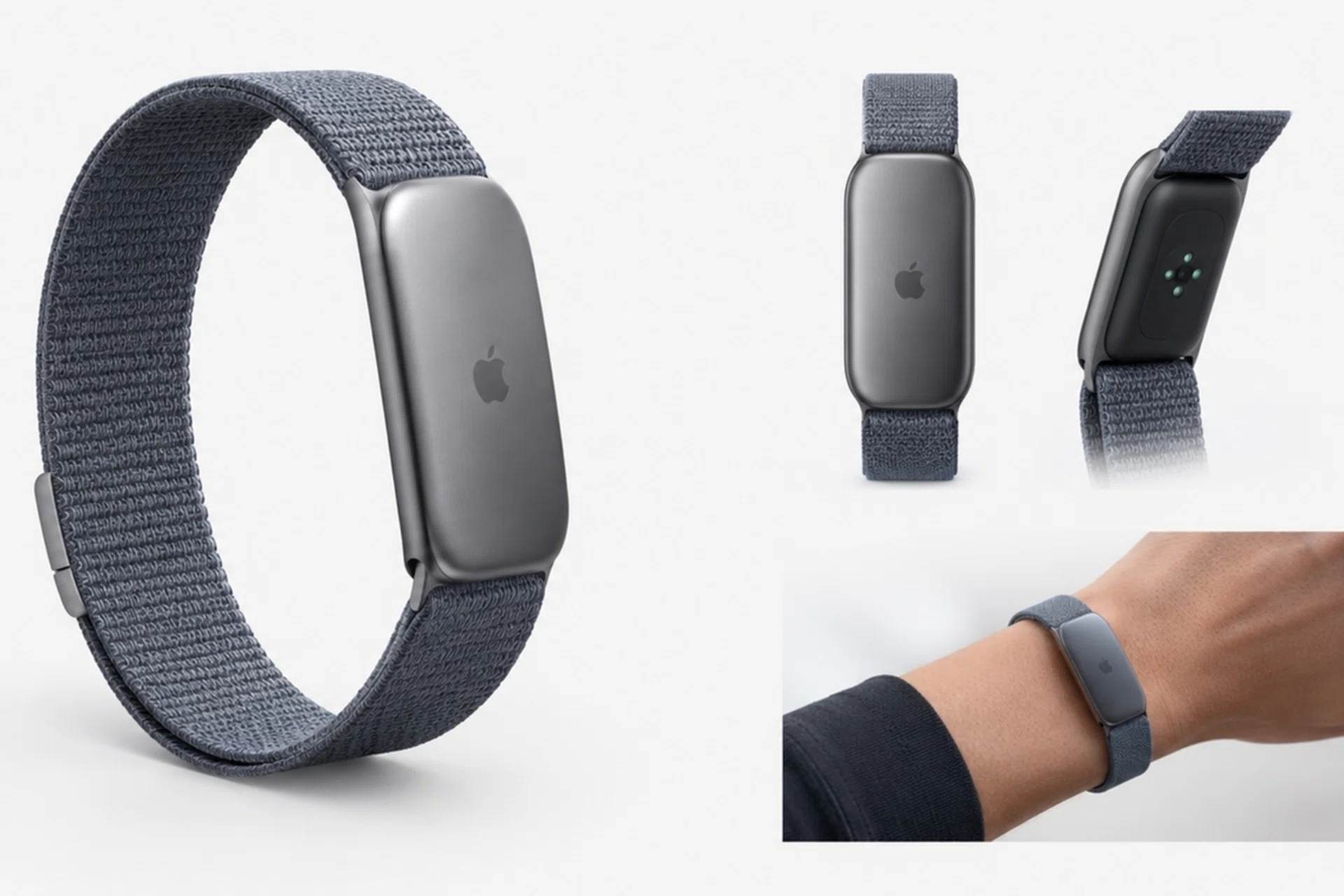 Concept render of Apple’s rumoured fitness tracker without a display