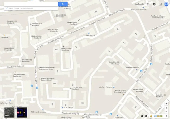 Pick any area with a lot of roads to make things really interesting.