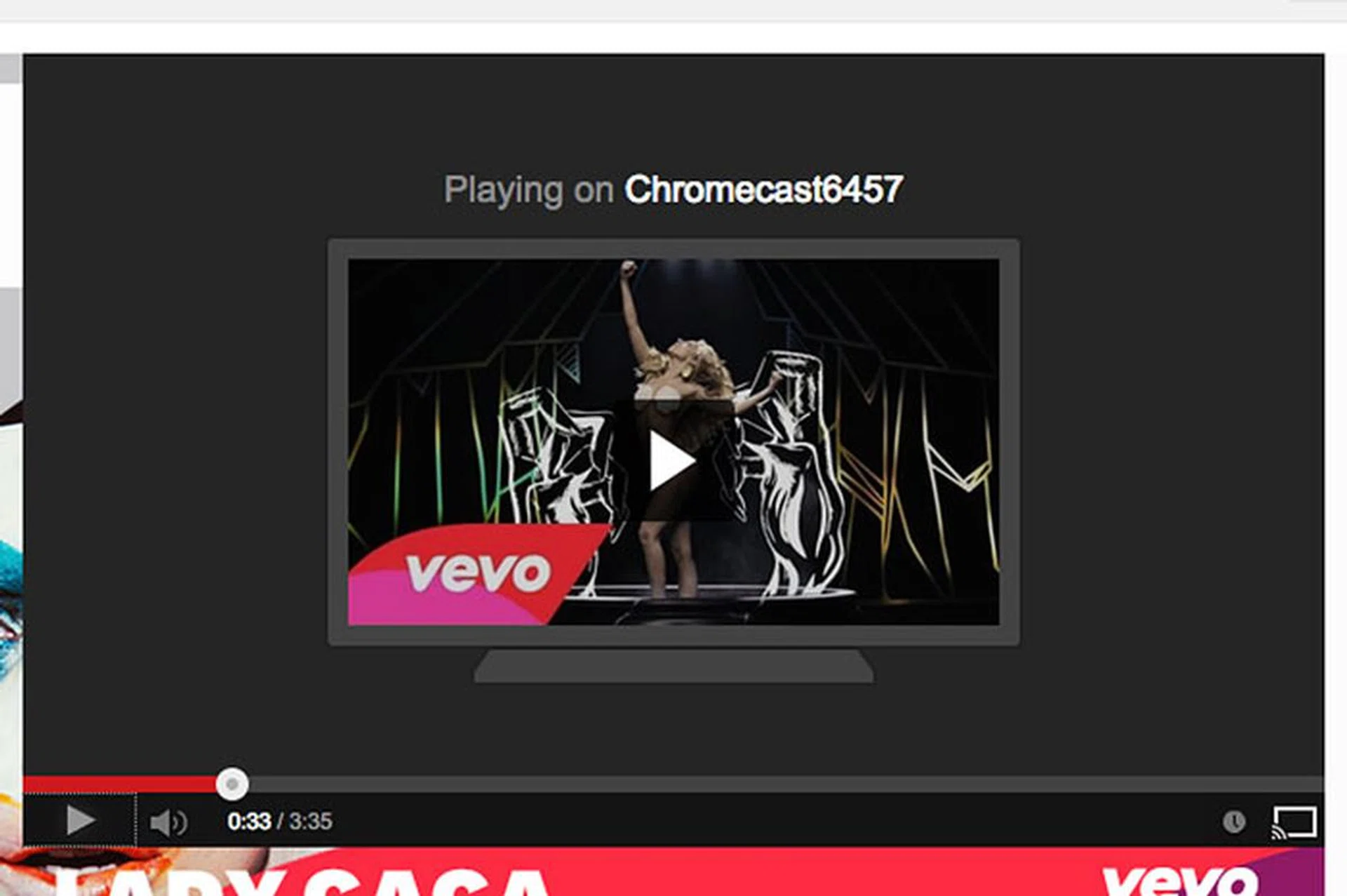 For Cast-optimized content, playback is done directly on the Chromecast.