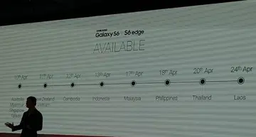 Southeast Asia and Oceania roll-out dates for the Samsung Galaxy S6 and S6 Edge smartphones.