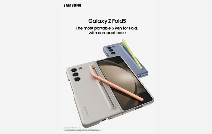 Samsung Galaxy Z Fold5, with optional S Pen Fold Edition sold separately.