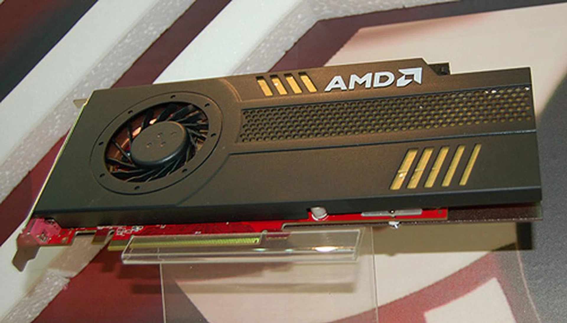 One of the interesting cards on show was this single slot Radeon HD 5830. Ideal for cramped casings.