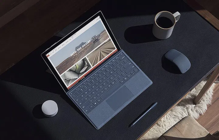 This is Microsoft's new Surface Pro. Looks a lot like the existing models, but the devil is in the details, which Microsoft spent much time to refine.