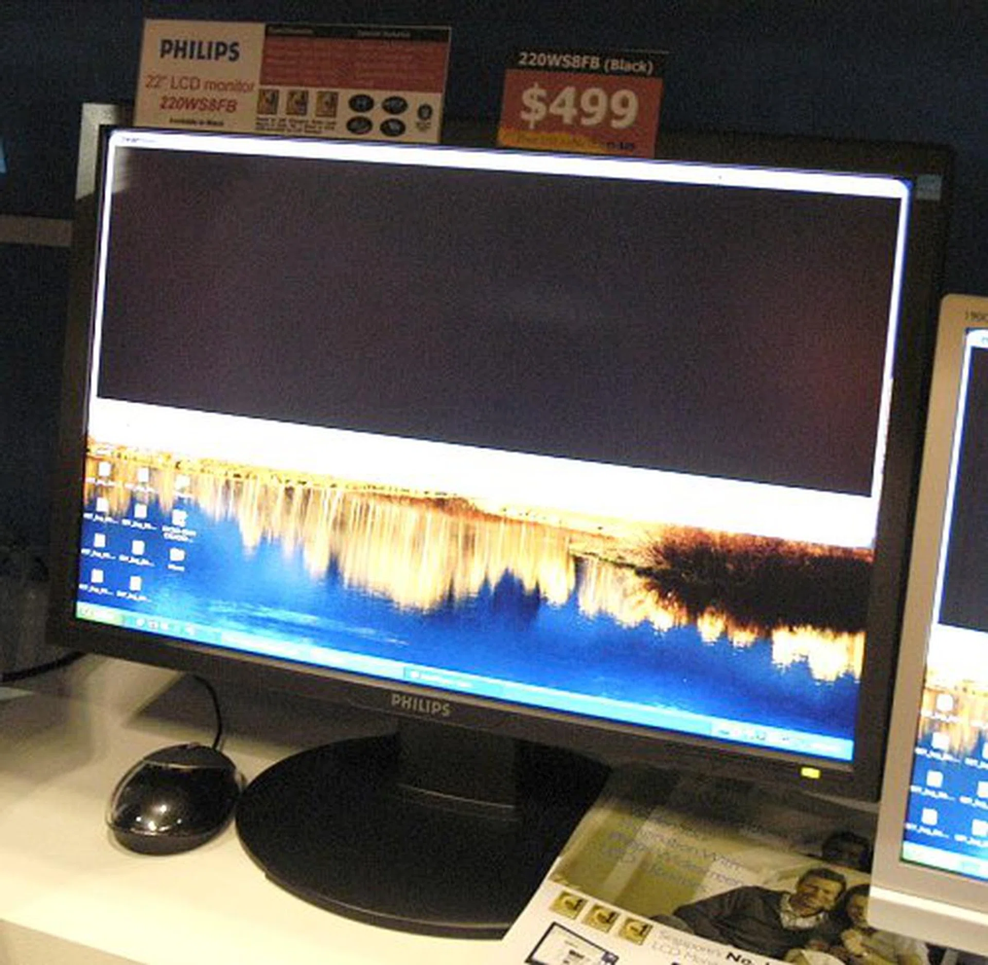  If 20 inches is still not big enough for you, Philips has the $499 220WS8FB for your consideration. Contrast ratio is higher at 1000:1 while the rest of its specifications are identical to the 200WS8FB.  