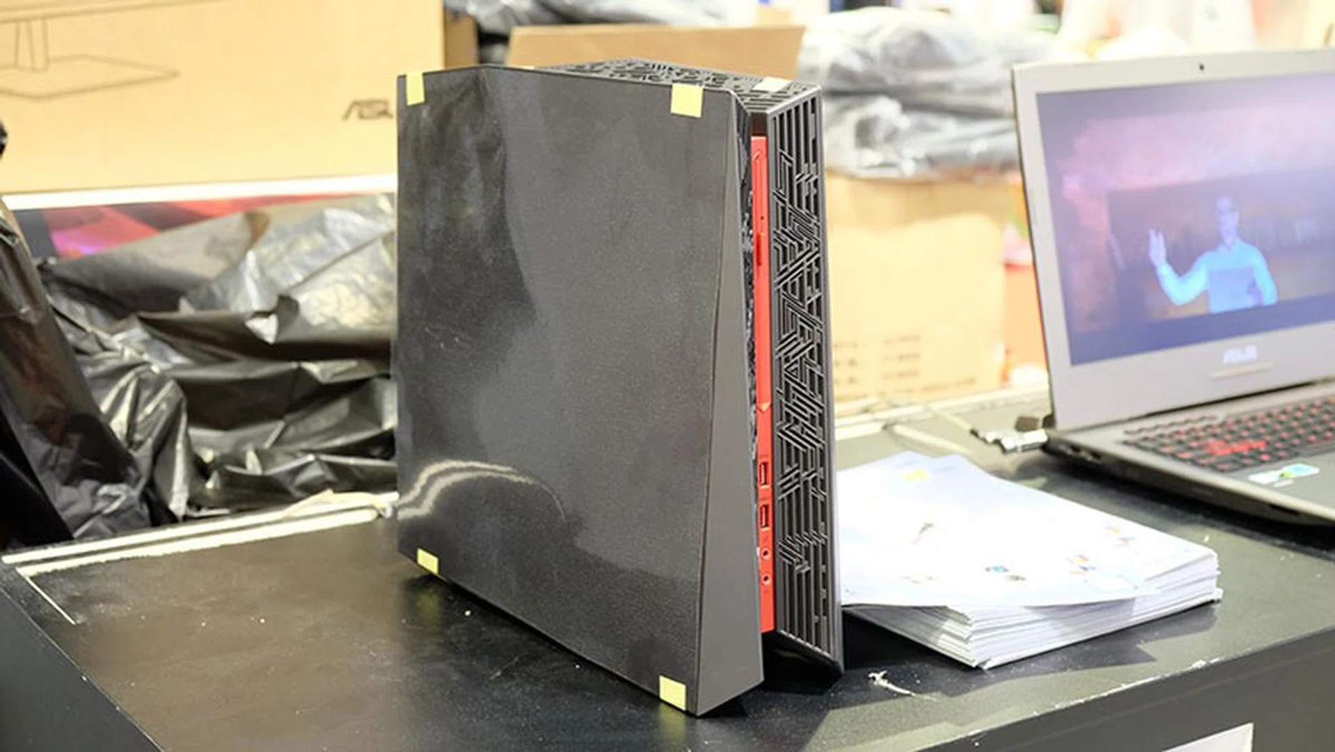 If you’ve got your eye on a compact gaming desktop, there’s always the ASUS ROG G20, which comes equipped with NVIDIA’s new GeForce GTX 1070 Pascal GPU. It features an Intel Core i7-6700 processor, 16GB of DDR4 RAM, and a 256GB SSD and 2TB HDD. That’s plenty of power in a 9.5L chassis, and for $2,598, you can get it with a free ROG hoodie, a copy of World of Warships, and six months of Data Shield protection. It also comes bundled with a backlit keyboard and mouse.