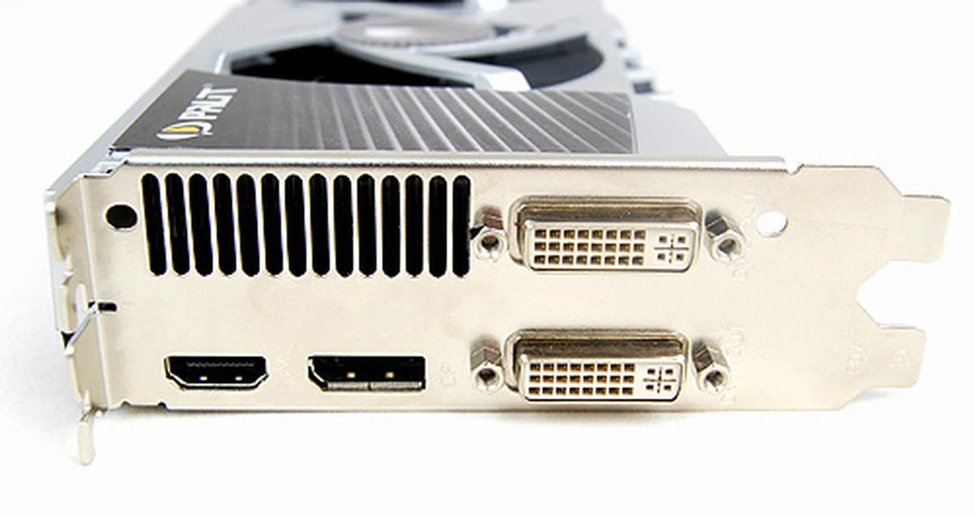 Palit's card is more generous when it comes to video output option seeing that it has twin DVI ports, a DisplayPort and also a full-sized HDMI port.