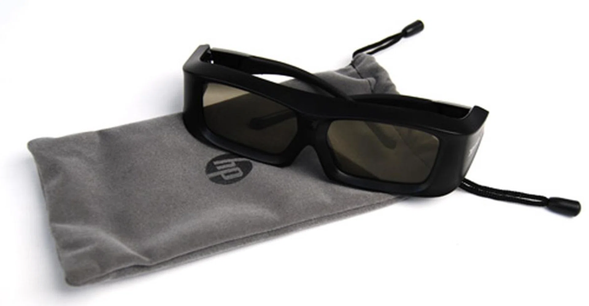 HP includes a nice suede carrying pouch (that doubles up as a lens cleaner) with its 3D Active Shutter glasses.
