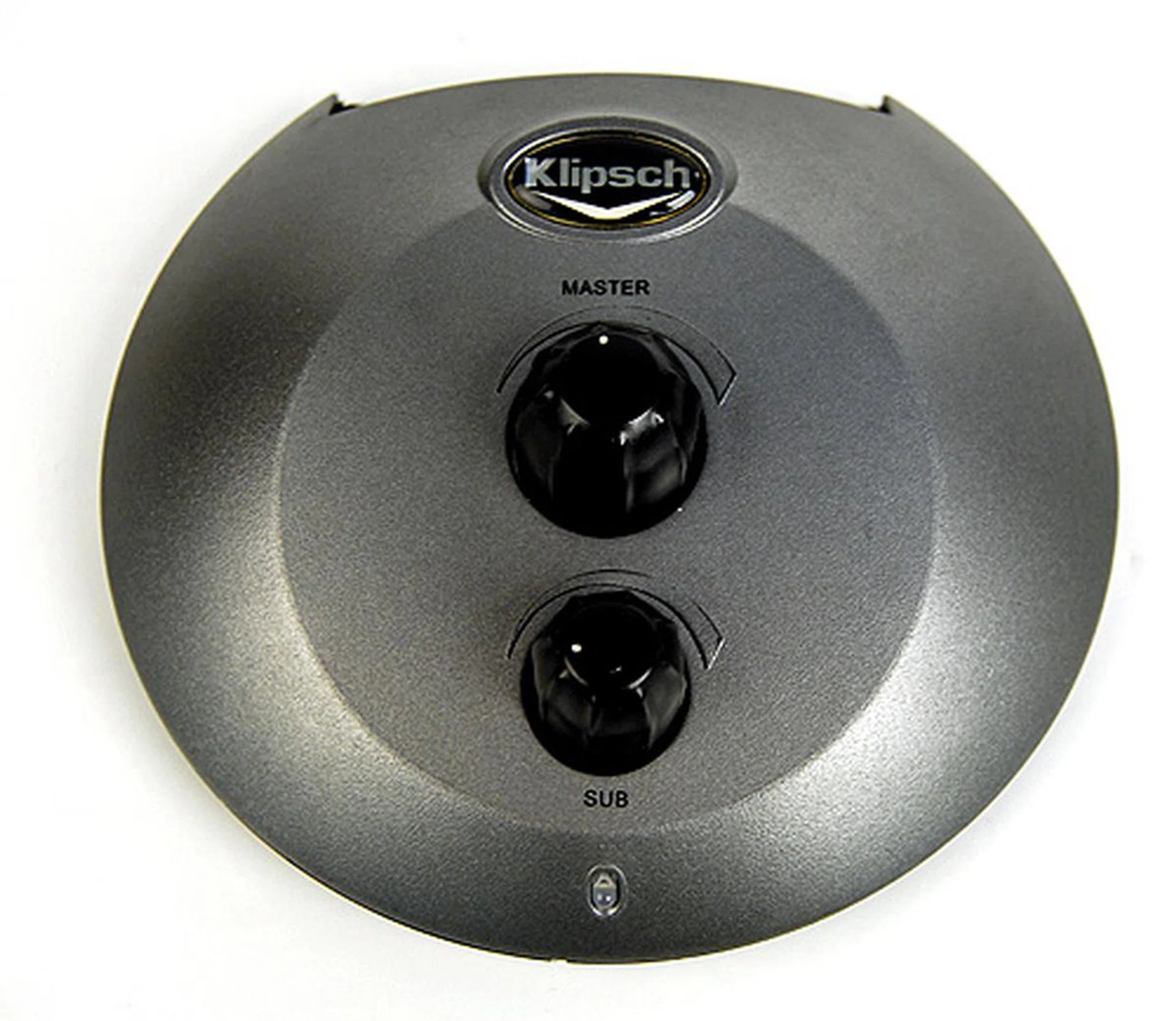 The Klipsch ProMedia GMX A-2.1 was first made available in 2003, and it shows. The wired remote control hub sports dials that look like they were from another era.