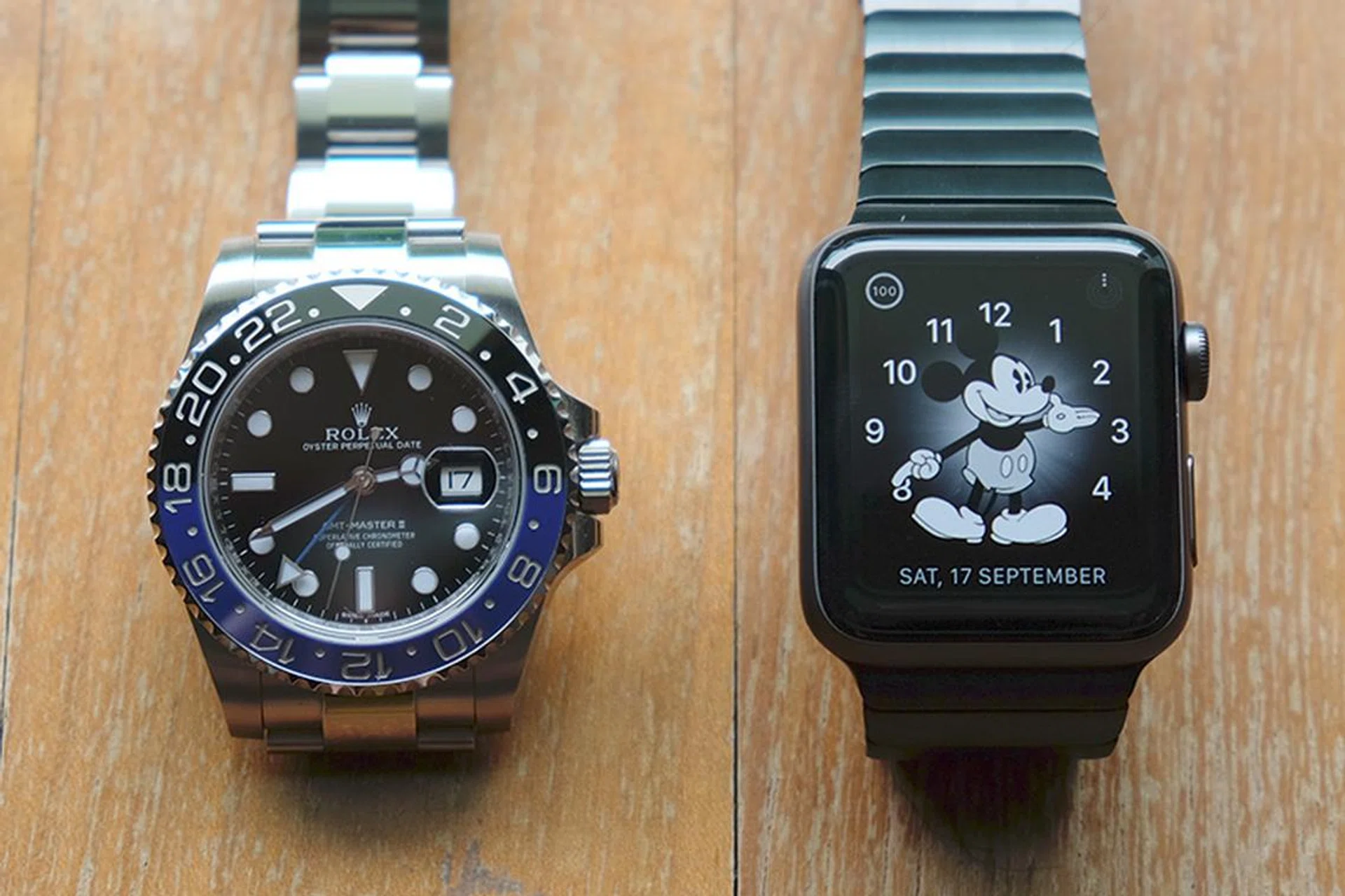 The world's two biggest watch brands, side by side.
