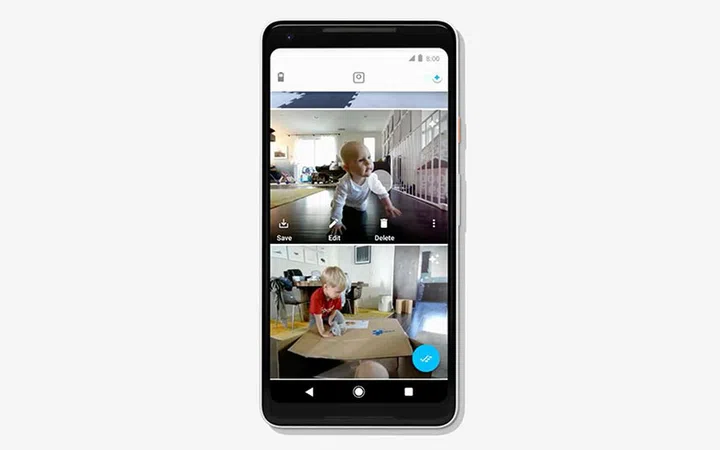 An example of pictures shot by the Clips.