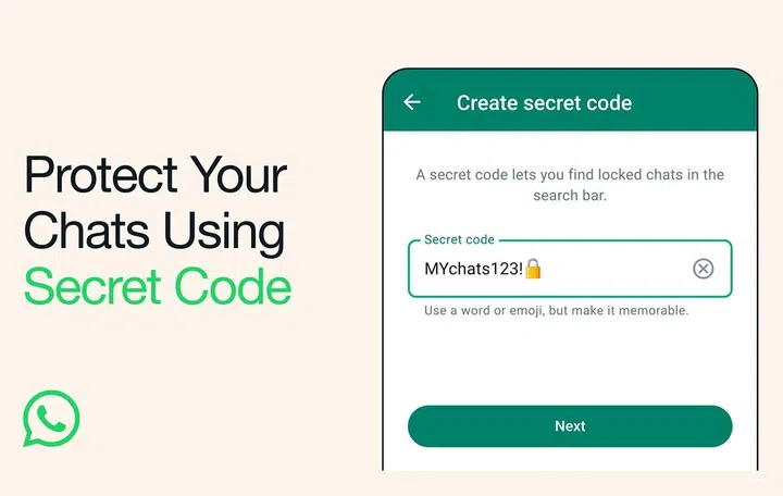 WhatsApp's Locked Chats can now be unlocked with a unique password typed into its search bar.
