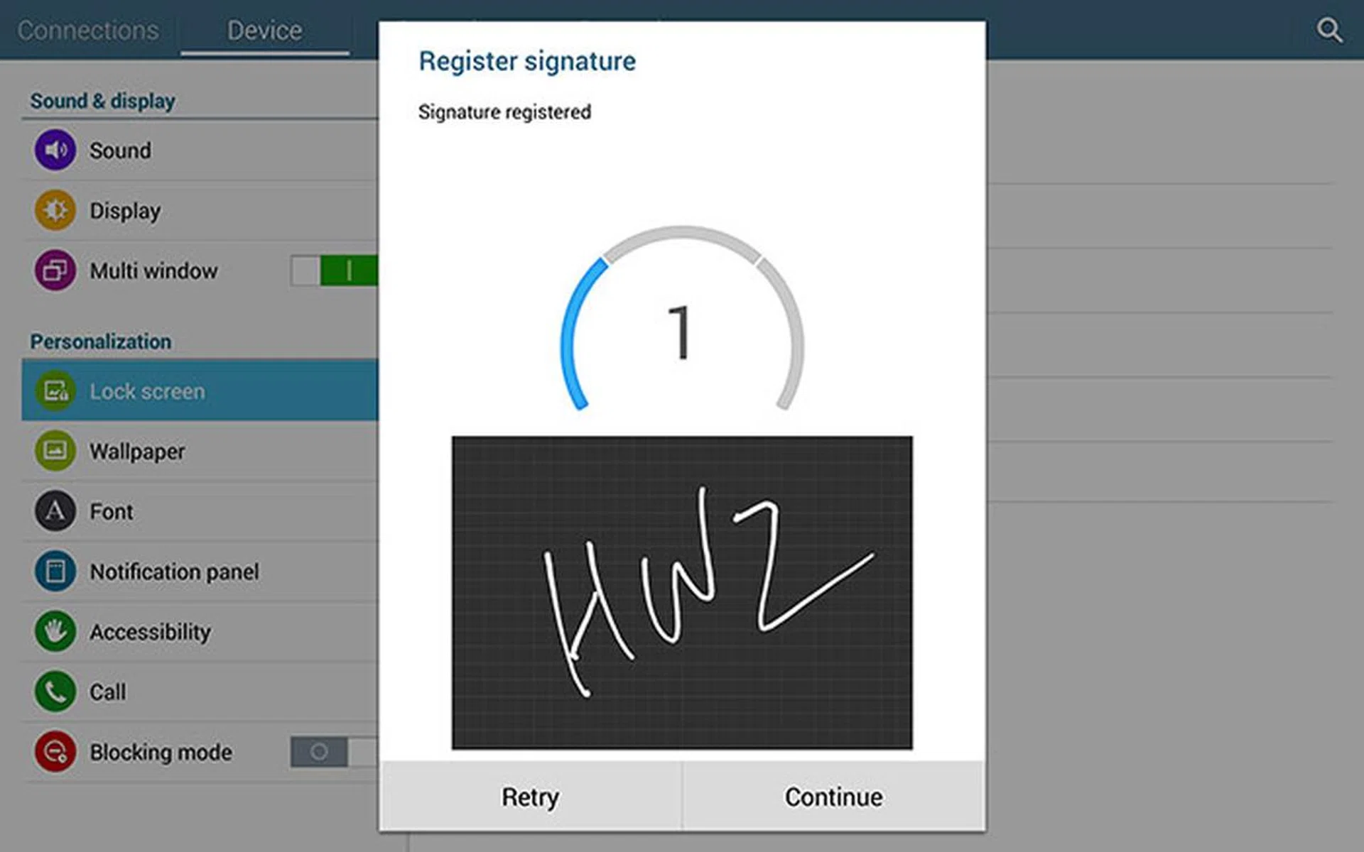 Interestingly, Signature unlock is deemed to have lower security than Pattern unlock.