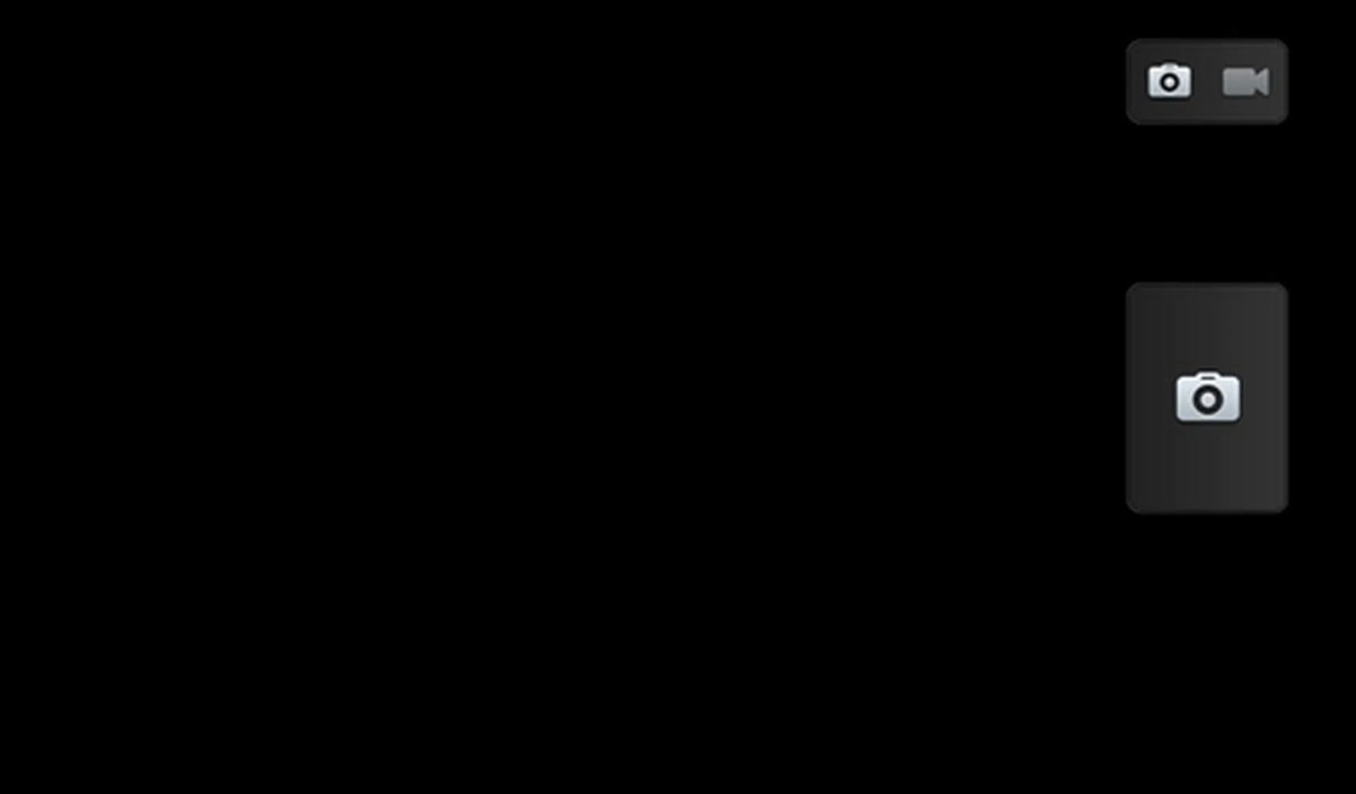 This is the default interface you will see when you activate the camera.