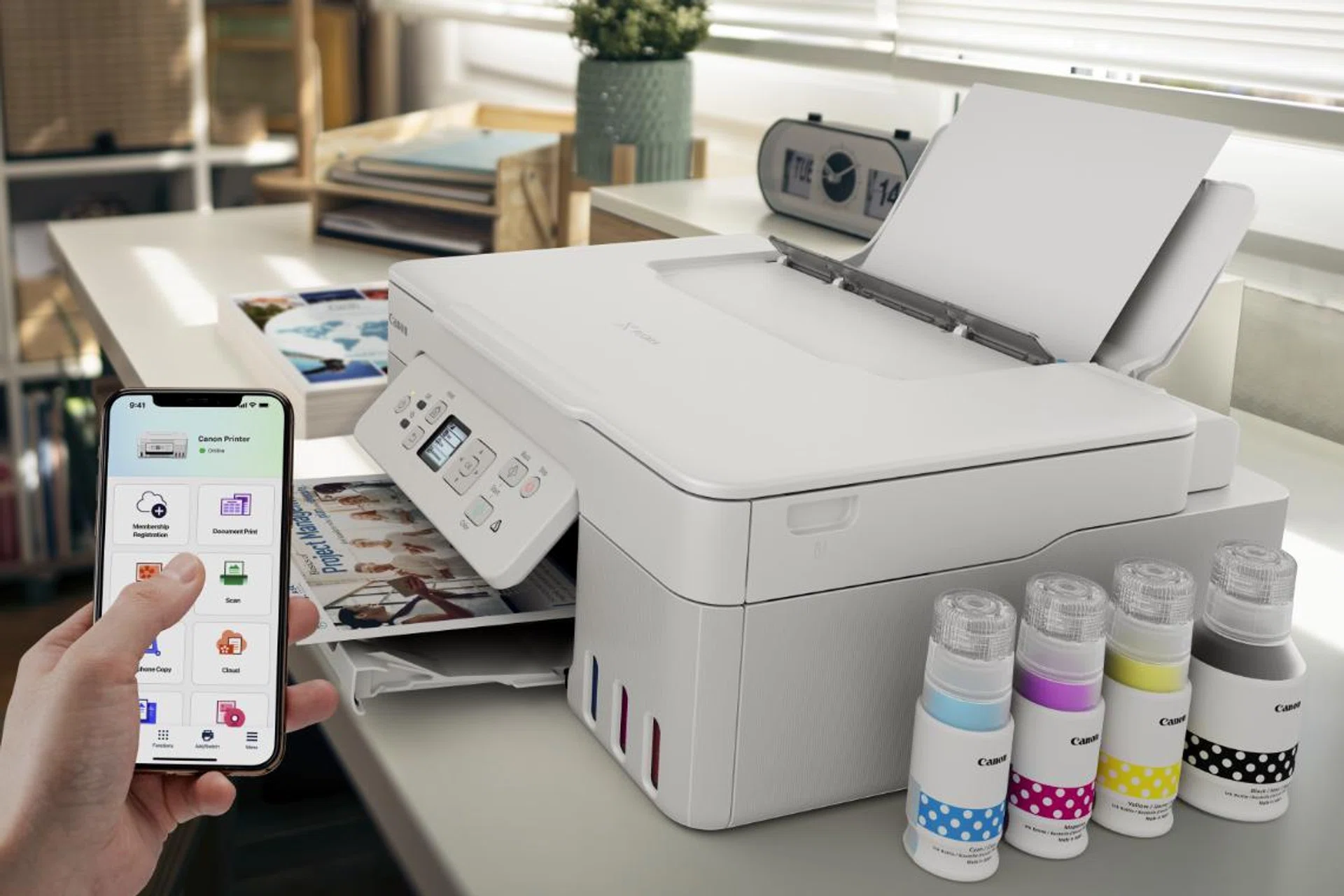 The Canon MegaTank G3780 printer. Image source: Canon. 