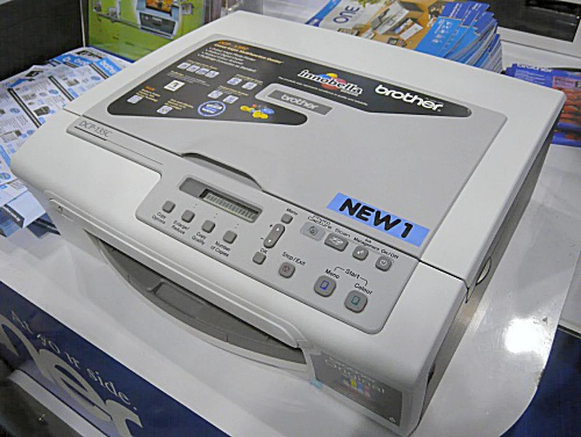  Brother's star buy item is the neat 3-in-1 DCP-135C. At a steal for $88, it can scan, copy and print in color too! Due to limited stocks, get this baby before it gets sold out.  
