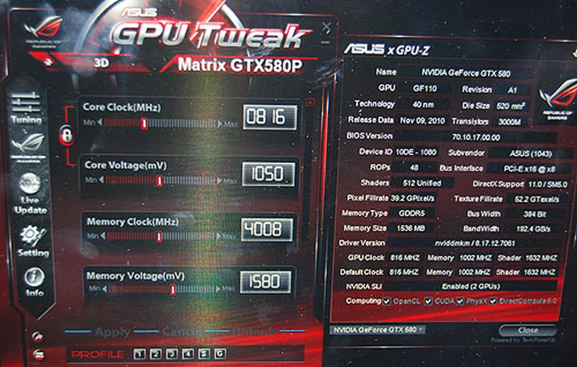 The new GPU Tweak tool allows users to adjust the clock, fan and voltages in real-time, making it extremely easy to overclock. 
