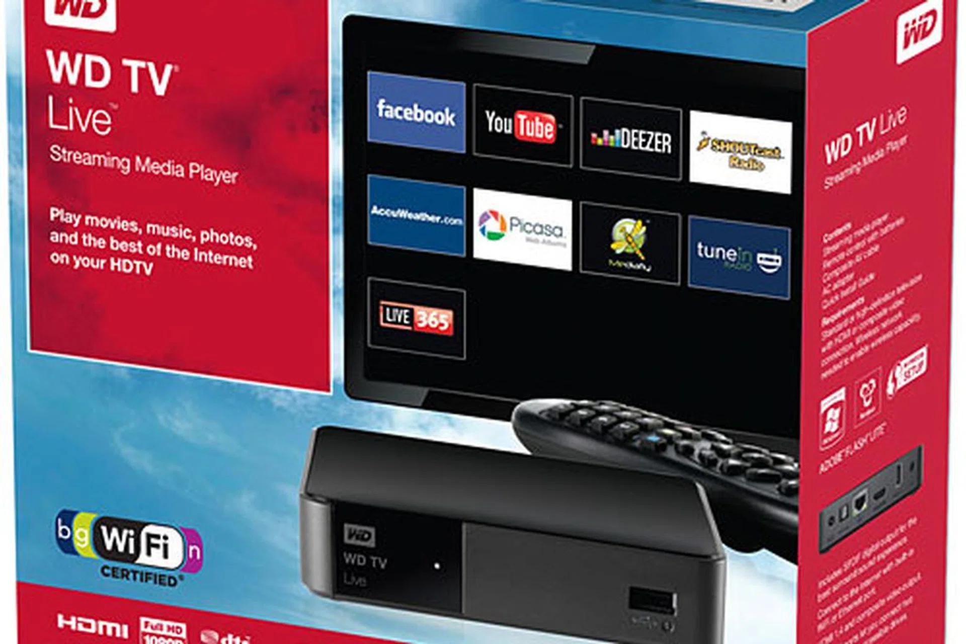 The 2011 WD TV Live continues to not have an internal HDD bay, though it now comes with integrated Wi-Fi.
