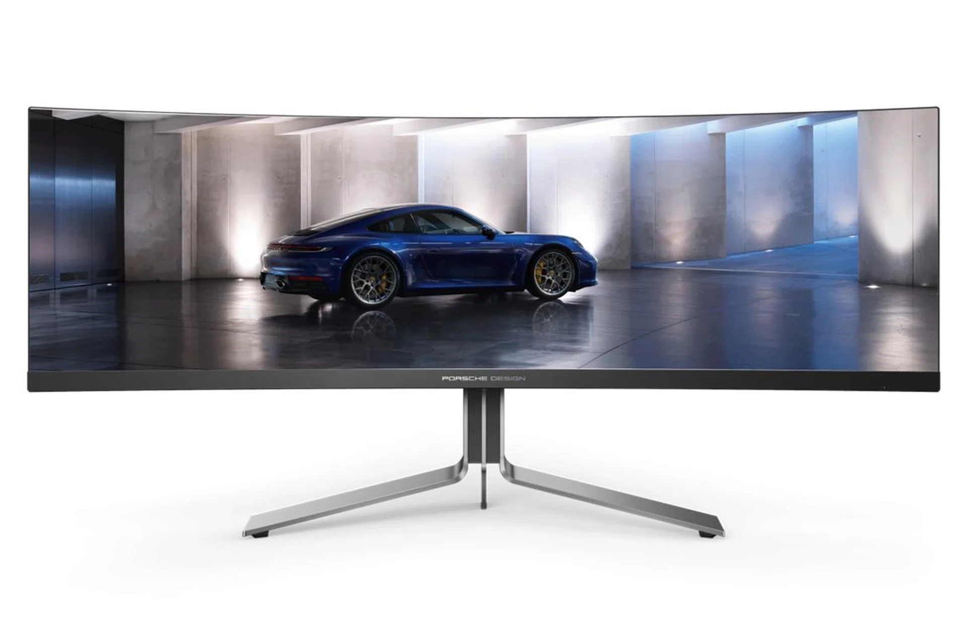 The Porsche Design AOC Agon Pro PD49 curved gaming monitor. (Image source: AOC)