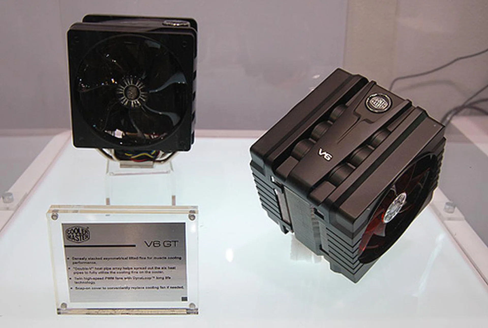 This is the ultra cool V6 GT CPU cooler, which resembles the engine cover of a car. Definitely one for petrolheads.