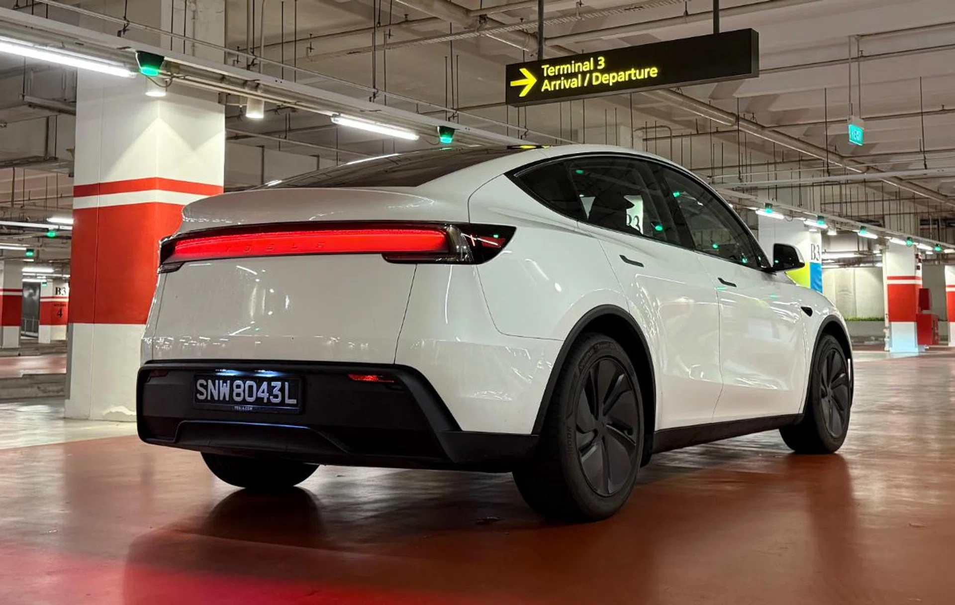 The rear lightbar casts a soft glow and looks really nice when it's dark. Photo: HWZ