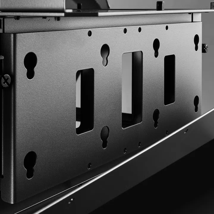 Side view of the case where hard drives and SSDs will sit.