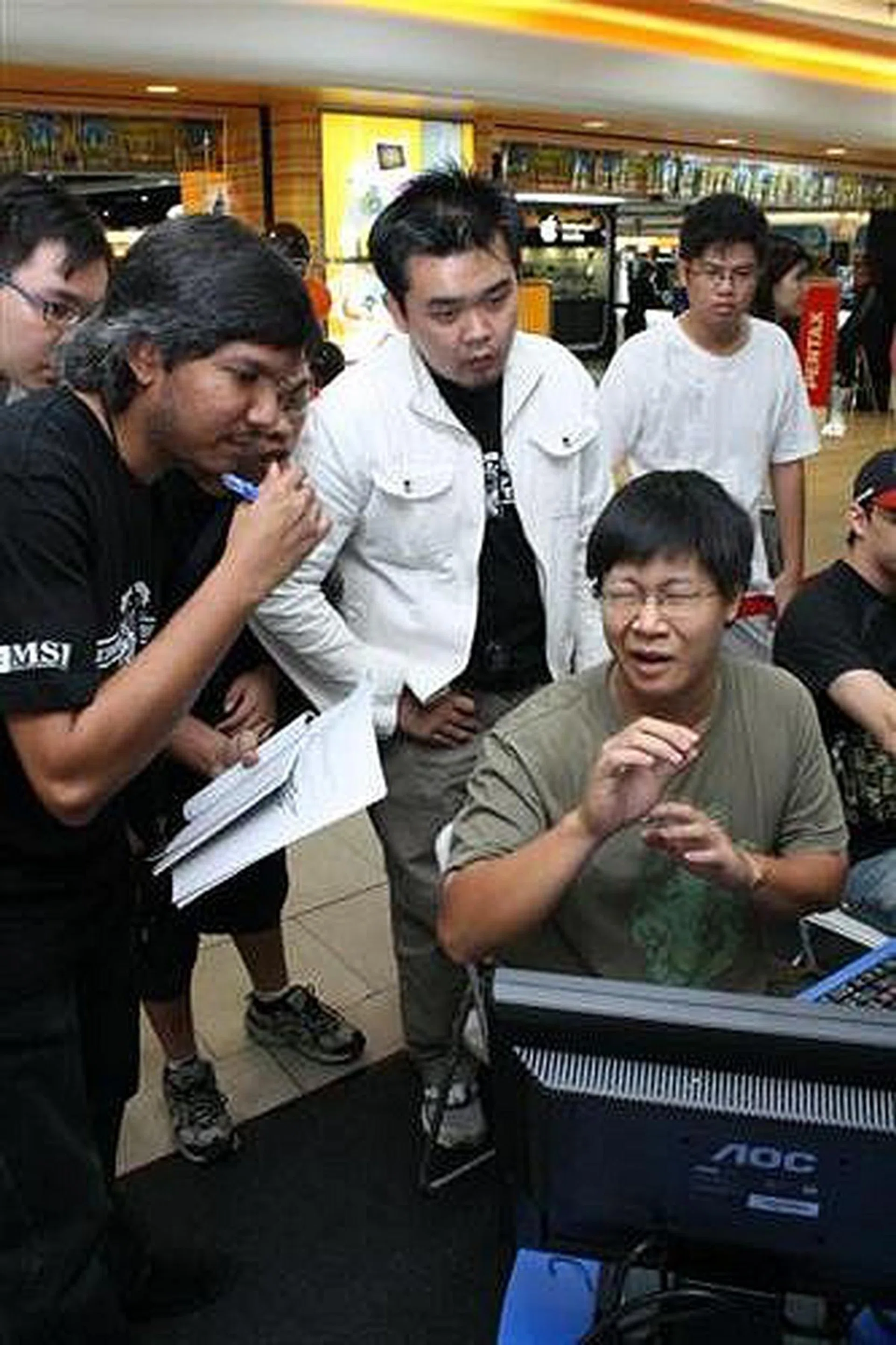  Something goes awry to Bryan's rig.  