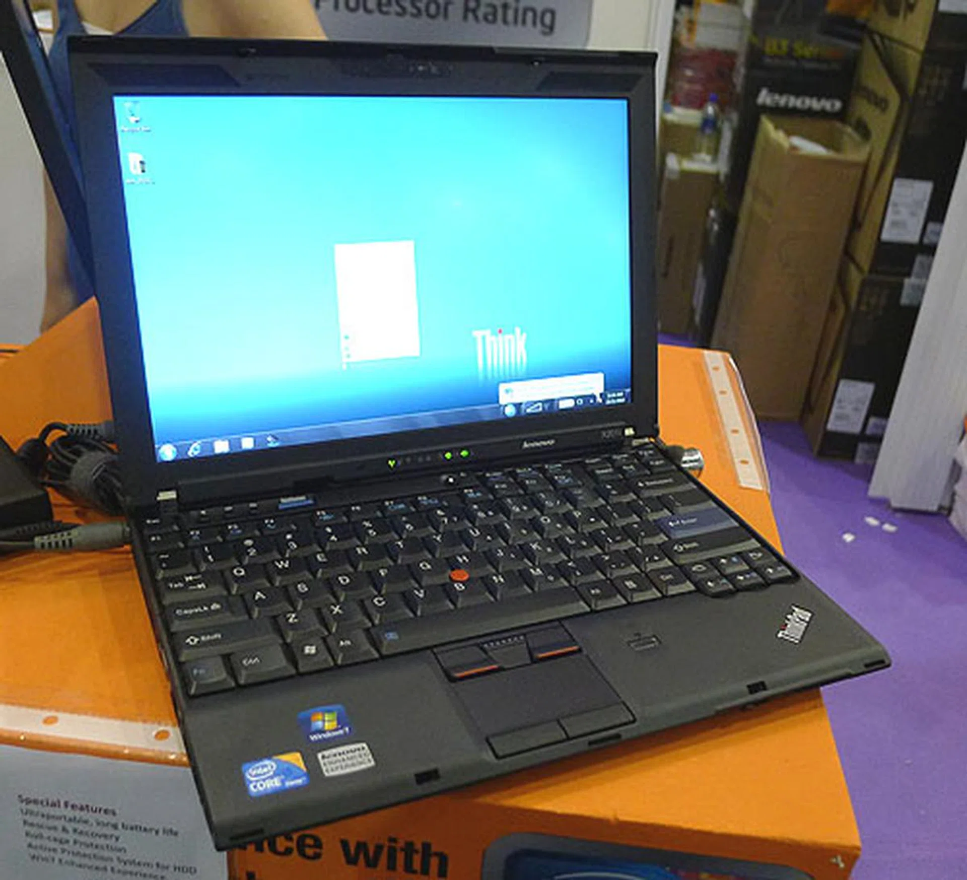 The 12.1-inch ThinkPad X201i comes with an Intel Core i5-460M processor with 4GB of RAM and 500GB SATA HDD (7200rpm). It uses Intel HD graphics and costs $2299 at SITEX. Warranty is upgraded to 3-years automatically and you'll get an external optical disc drive worth $149.