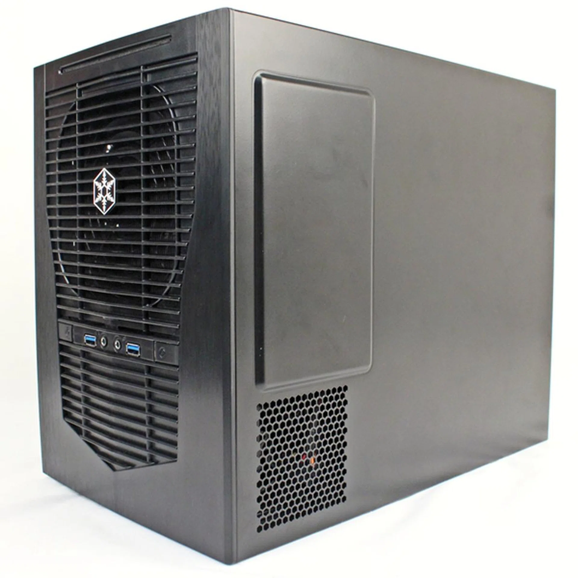 The SilverStone Sugo S09 small form factor chassis boasts of excellent cooling capabilites. With its strong resemblance to a portable air conditioning unit, we wonder if this is a deliberate effort by the designers to get their message across?