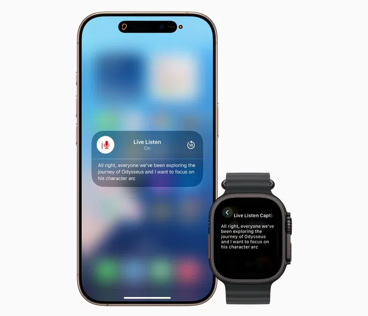 Live Captions will help users who are deaf or hard of hearing. Photo: Apple