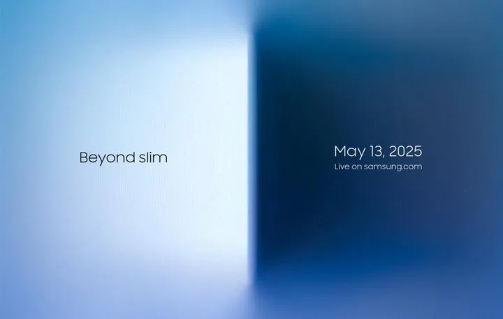 Samsung invites its fans and users to watch the Galaxy S25 Edge announcement keynote, which will be livestreamed on its official platforms. Image: Samsung.