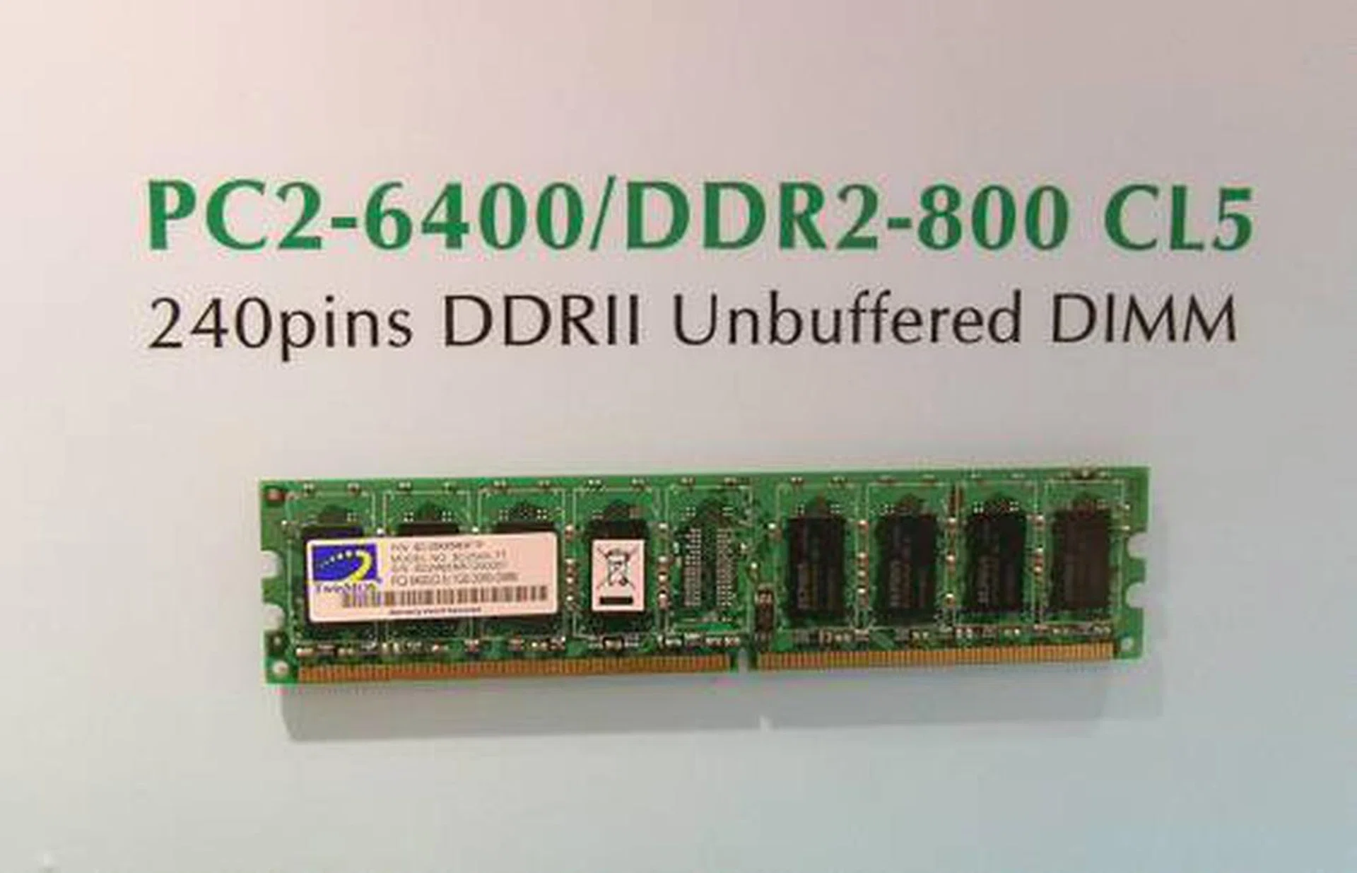 While the regular value memory scales DDR2-800 speeds to CL5 as well.