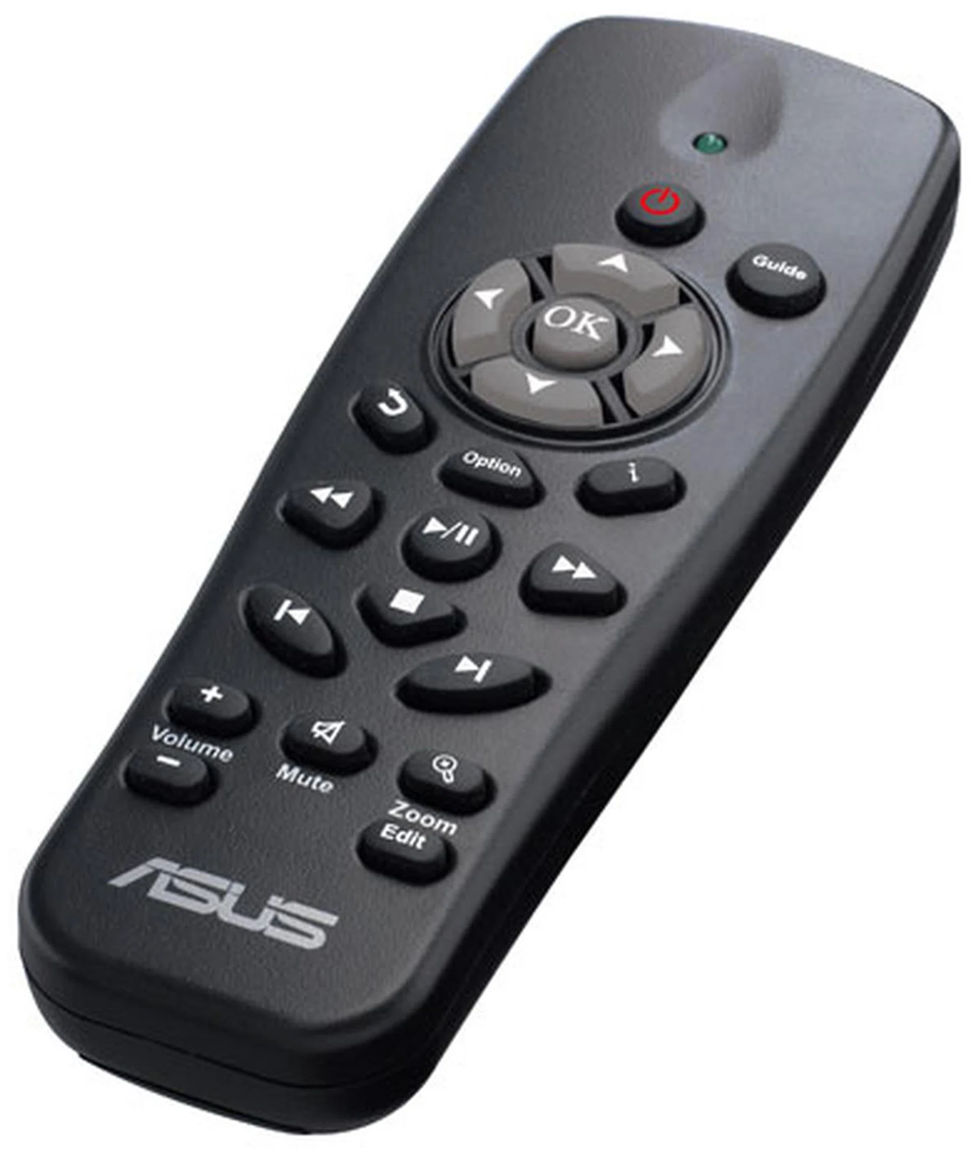 The remote feels quite spartan and light, with relatively few buttons. It also didn't feel particularly stable or sturdy in our hands. 