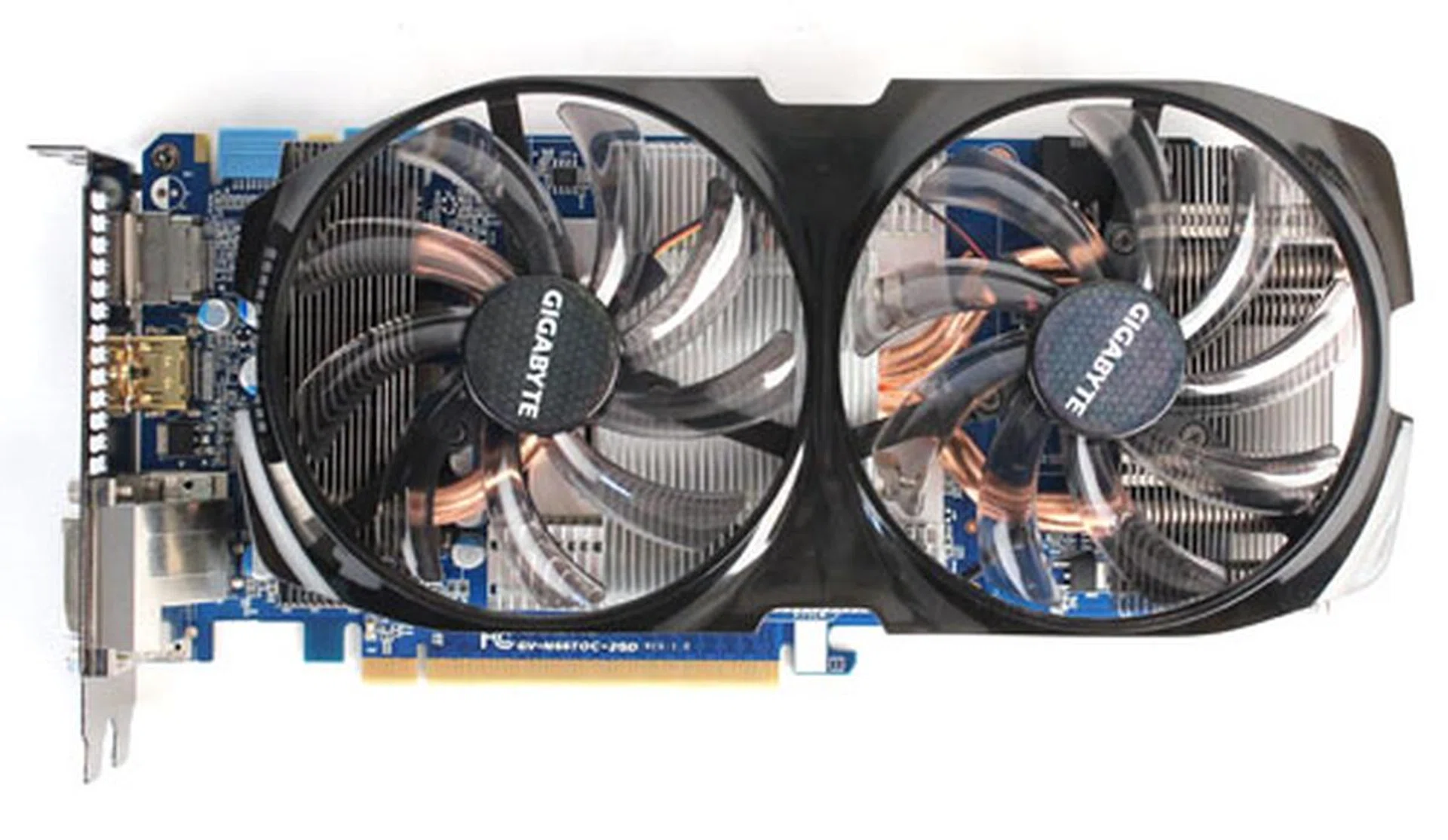 Gigabyte's Windforce cooling system utilizes two large fans.