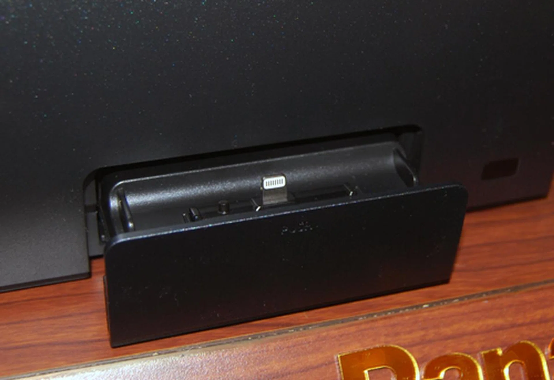 While wireless playback is offered via Bluetooth, DLNA and AirPlay, a physical Lightning connector dock is also available with the SC-NE5.