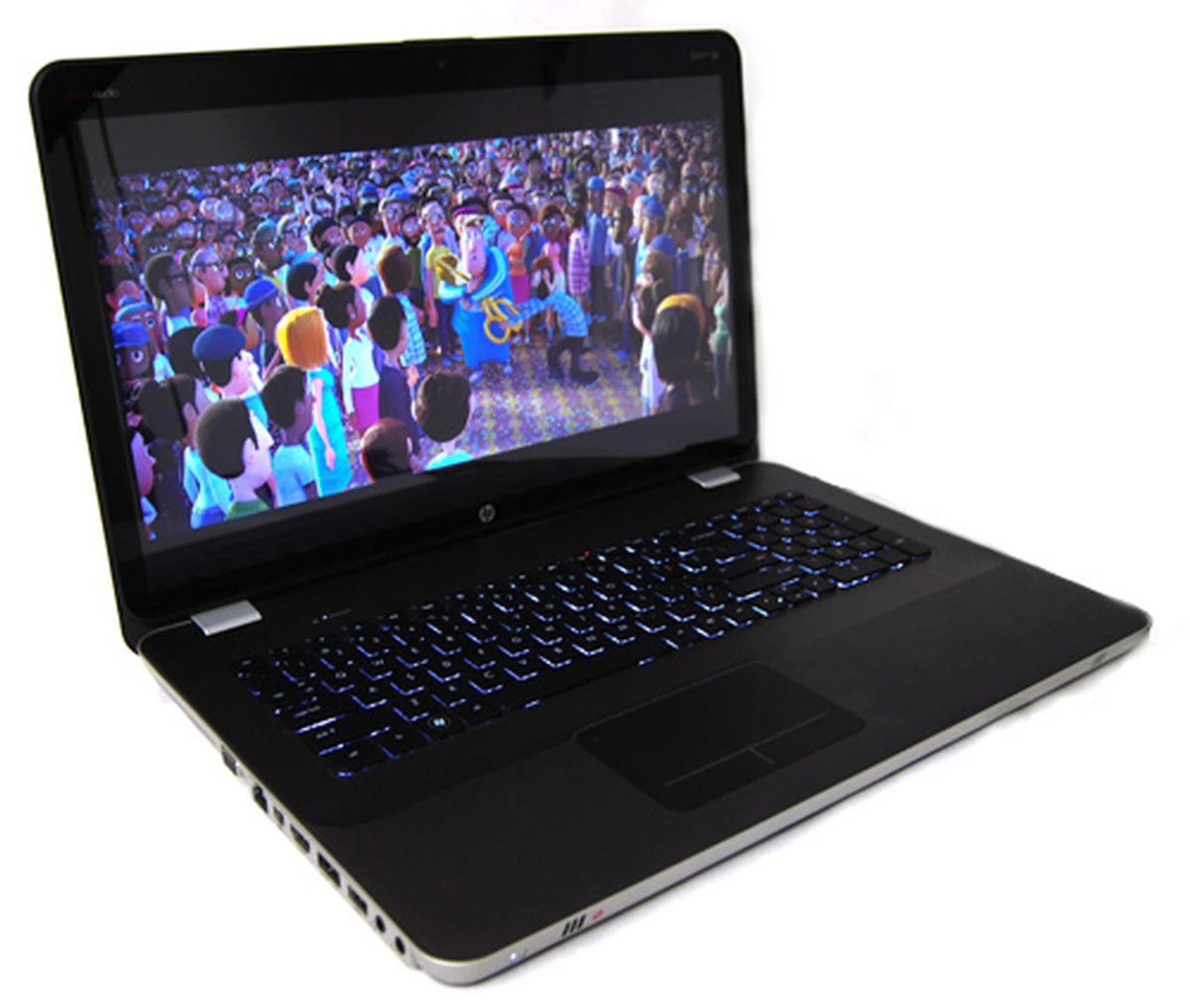 The bright, full HD display is one of the highlights of the Envy 17 3D (seen here in 2D mode).