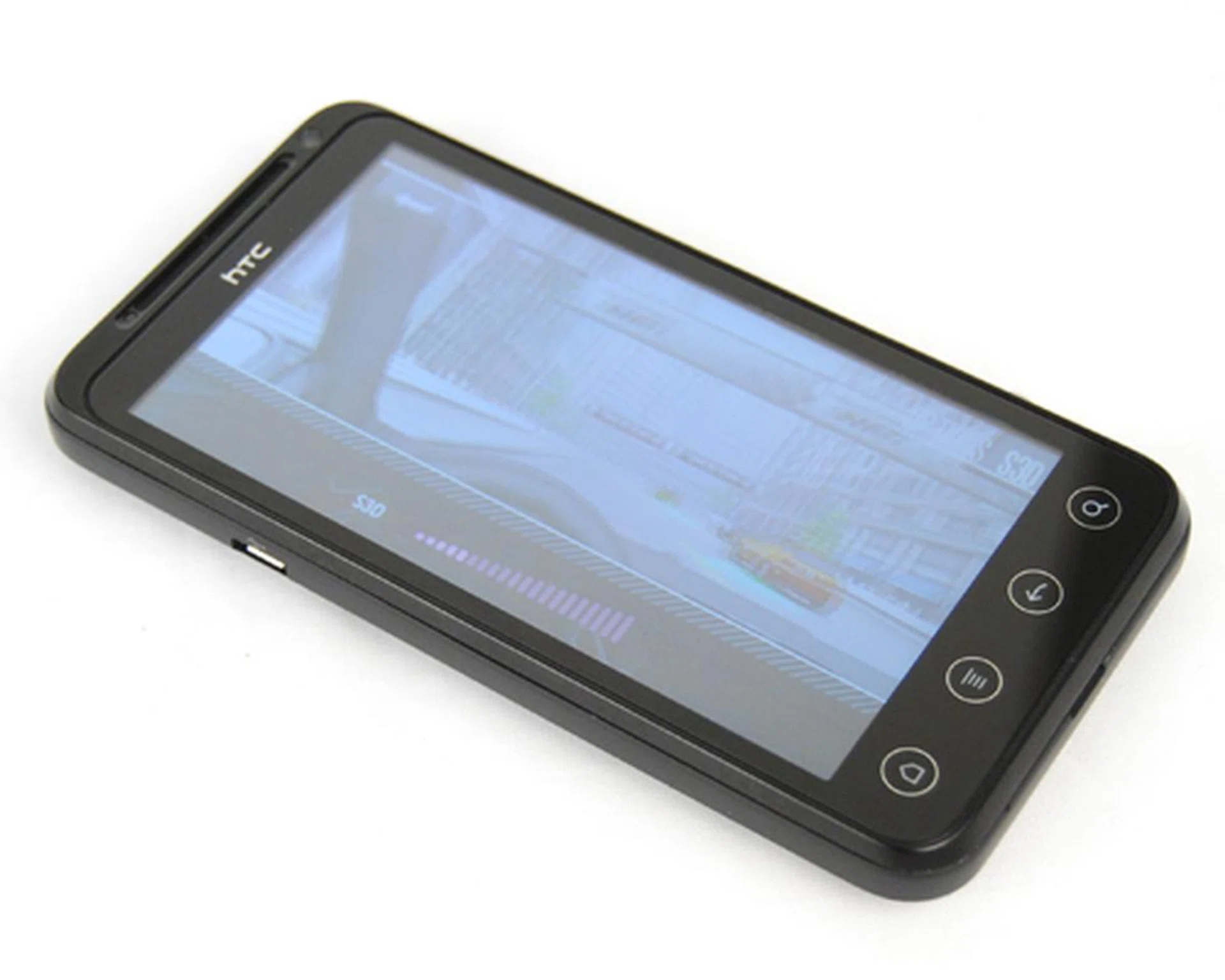 Keeping the Evo 3D still (well, not exactly like this) is crucial to getting the best 3D experience from its 4.3-inch display.