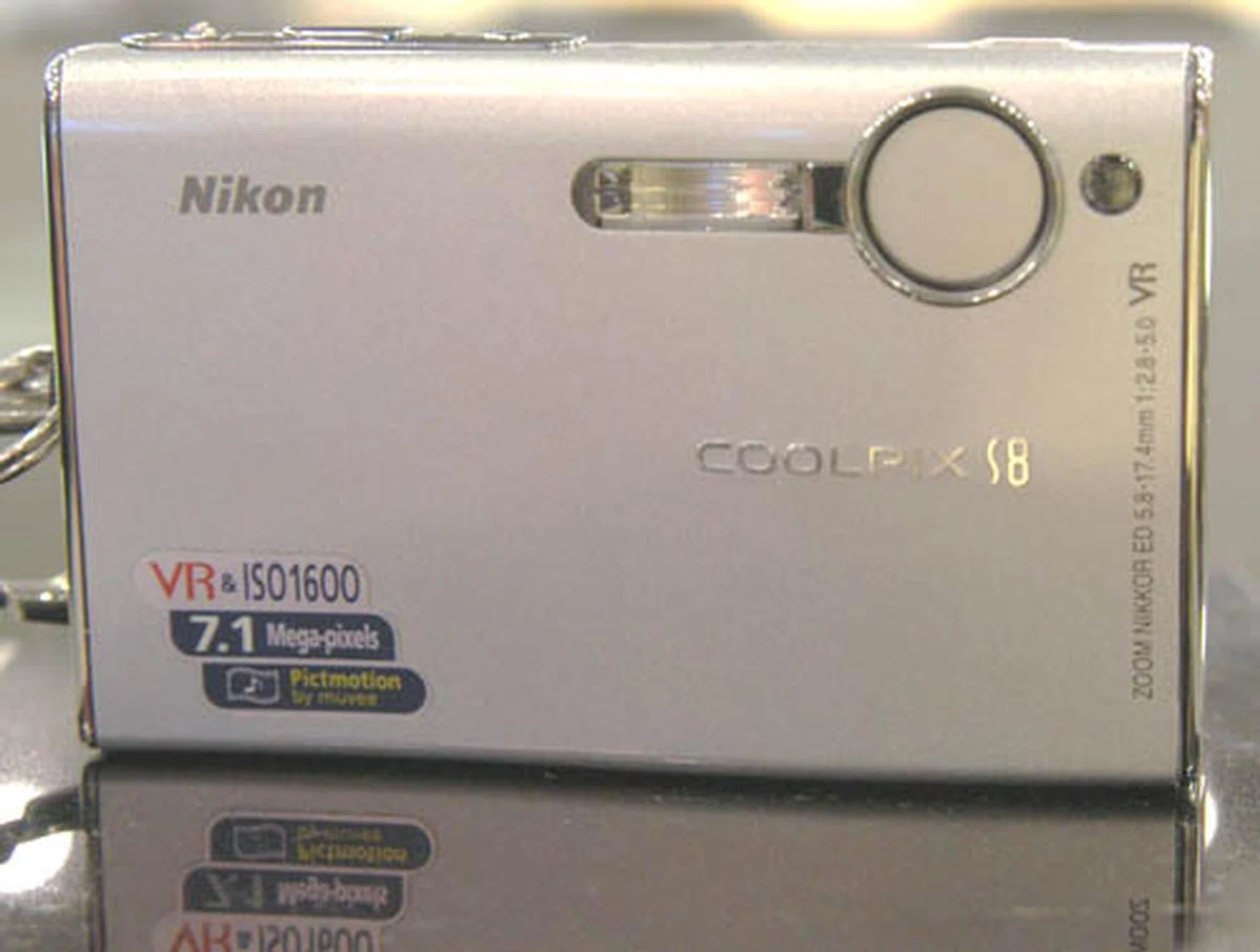 This slim and sexy Nikon COOLPIX S8 with vibration reduction is retailing now for only $629. It features a 7.1-megapixel sensor and supports up to ISO 1600.