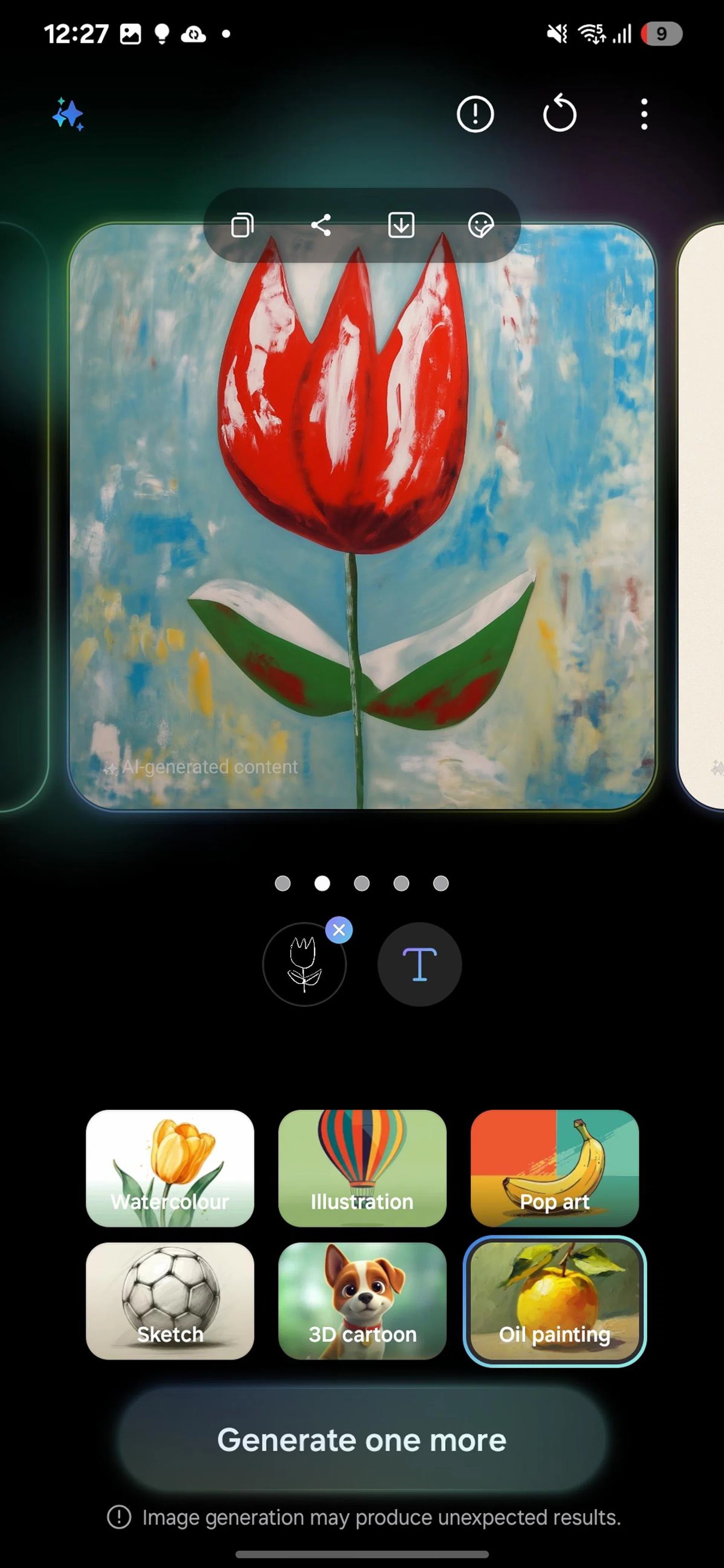 Oil painting effect. Photo: HWZ.