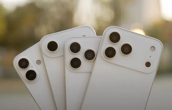 Purported Apple iPhone 17 dummy units. Photo: @AppleTrack