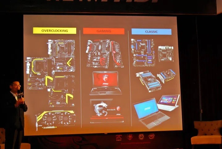 Mr. Charles Chiang, Corporate Executive Vice President of MSI, announced the three-pronged approach of its product launches, for reaching out to more consumers.