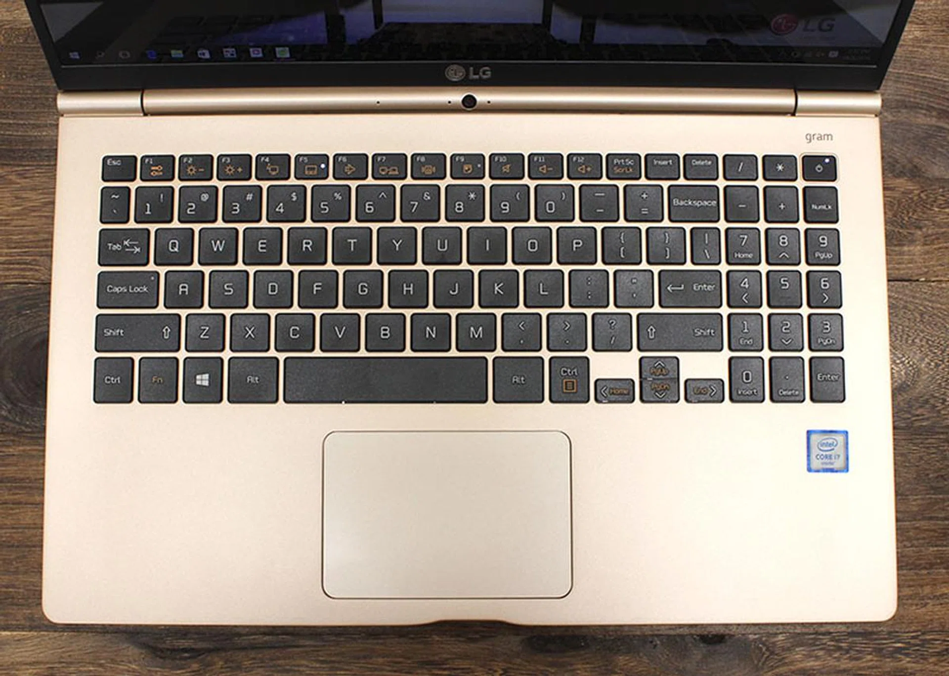 The keyboard feels a little flat, but its certainly usable. The bigger problem, however, is the size of certain keys. The "Enter" and "Backspace" keys, for instance, are far too small.