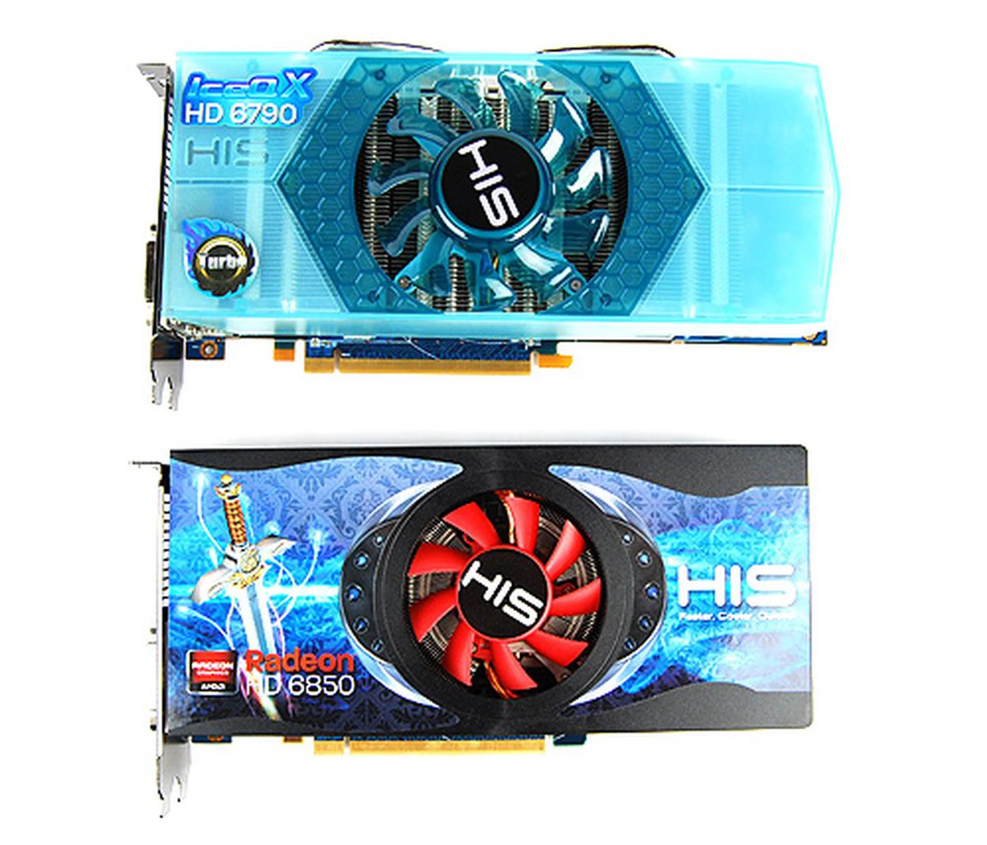 The HIS 6790 IceQ X Turbo bares some resemblance to HIS' reference Radeon HD 6850 and especially identical to its other IceQ X series.