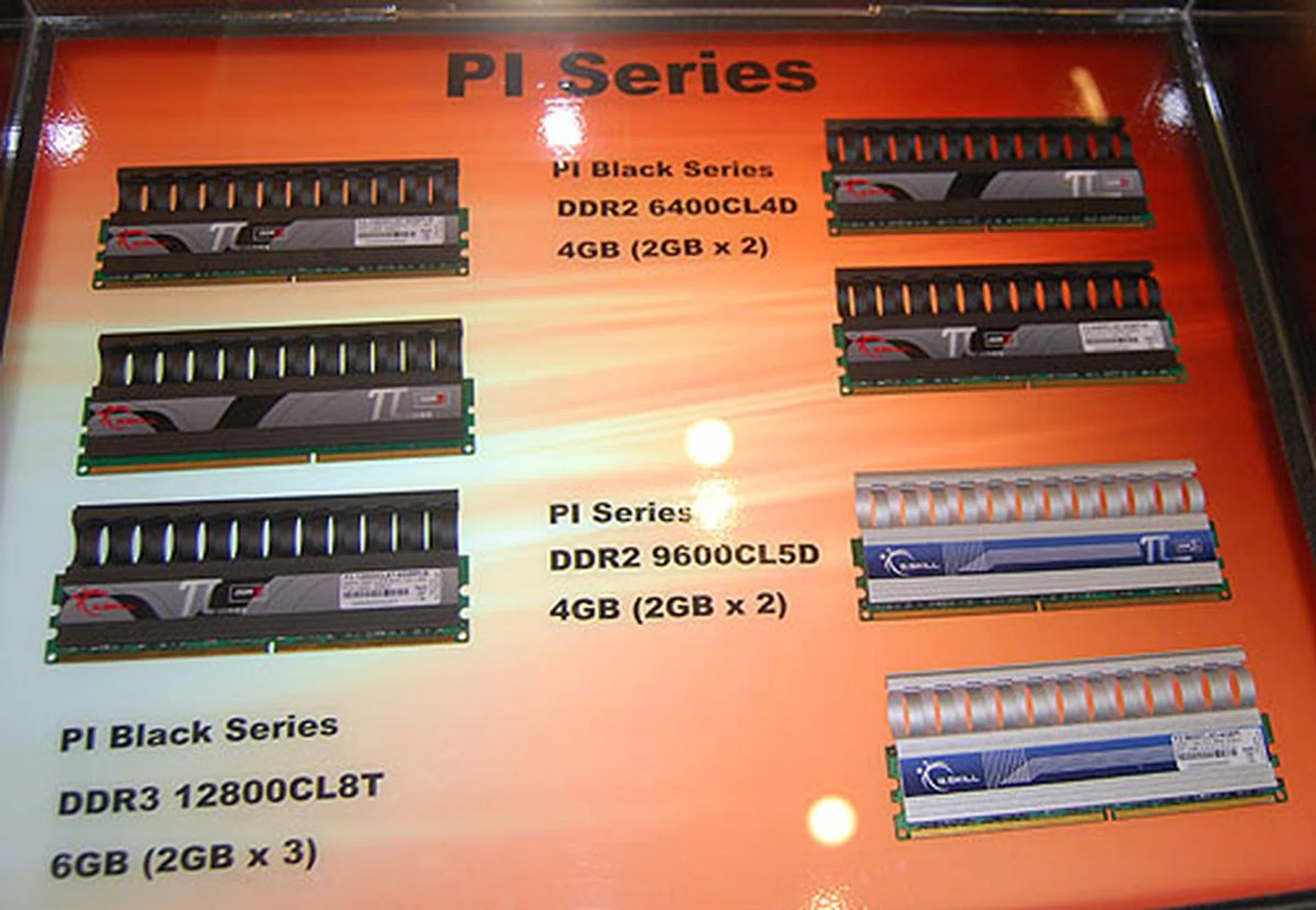  The PI series consists of the Black and the normal memory modules with the silver heatsink. Predictably, the Black is targeted at more extreme users and comes with lower latency.  