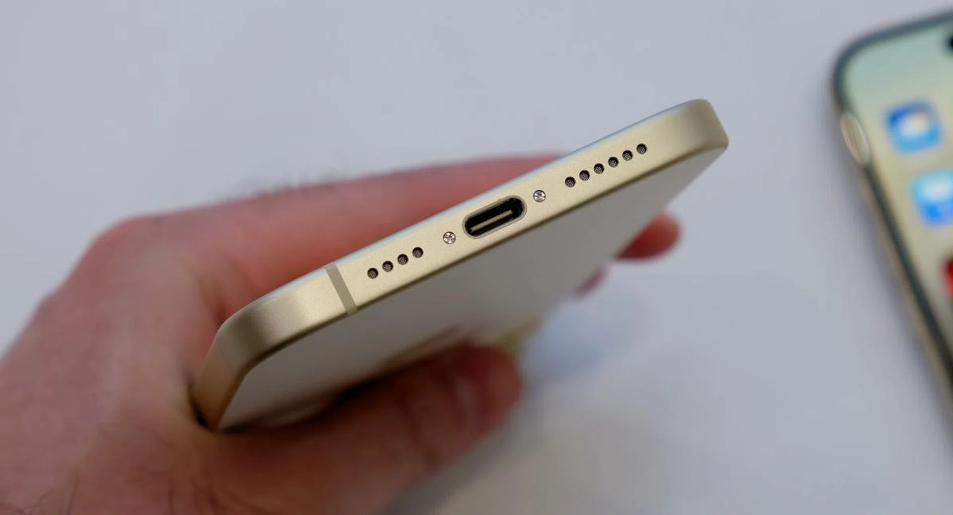 The entire iPhone 15 series will move to a USB-C port.